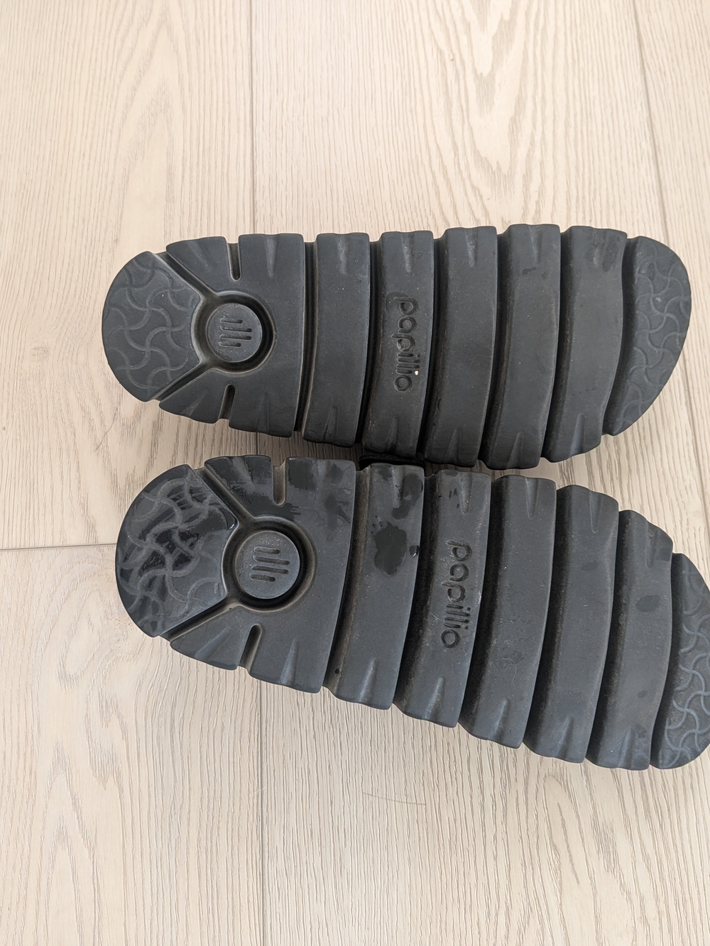 Birkenstock Papillio Chunky Black Suede Arizona Sandals - Picture 5 of 5